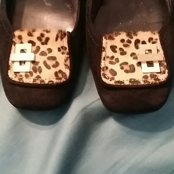 Anne Klein iflex brautiful suede wedges - Picture 3 of 5